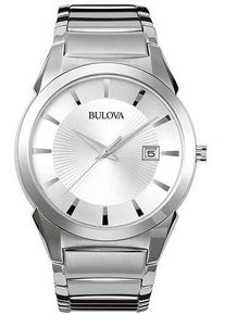 Bulova Damen Quarzuhr, silber, Armbanduhren, Armbanduhr, Herrenuhr, Damenuhr, Edelstahlarmband, Datum