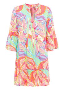 Zwillingsherz Damen Sommerkleid ""Power Farben"", bunt, modisch, Gr. SM, gemustert, Web, Obermaterial: 100% Baumwolle, Kleider, mit Tasseln,