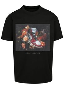 MisterTee Herren T-Shirt "MisterTee Unisex Renairssance Painting Oversize Tee", schwarz, casual, Gr. L, unifarben, 100% Baumwolle, Shirts