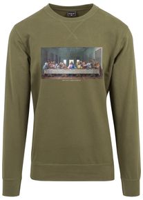 MisterTee Herren Rundhalspullover "MisterTee Herren Can ́t Hang With Us Crewneck", grün, casual, Gr. XL, unifarben, 100% Baumwolle, Pullover