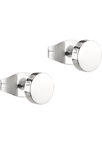 Damen Paar Ohrstecker "Schmuck Geschenk Edelstahl Ohrringe Kreis, LJ-0483-E-05, LJ-0484-E-05", Edelstahl, silber, Liebeskind Berlin, Edelstahl,