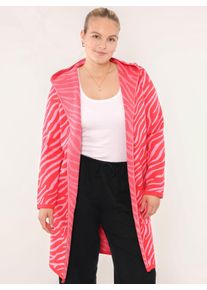 Zwillingsherz Damen Strickjacke "Cardigan "Zebra"", rot, modisch, Gr. L, Obermaterial: 50% Viskose, 27% Polyester, 23% Polyamid, Strickjacken