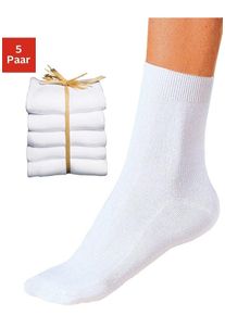 GO IN Damen Basicsocken, Gr. 35, weiß, Polyester, Polyamid, Baumwolle, Baumwollmischung, Elasthan, unifarben, Socken, unifarben