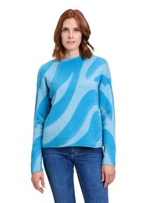 BETTY & CO BETTY & CO Damen Strickpullover "Betty & Co Strickpullover mit Jacquard", blau, casual, Gr. 46, Strick, Obermaterial: 74% Polyamid, 10% Polyacryl, 9%