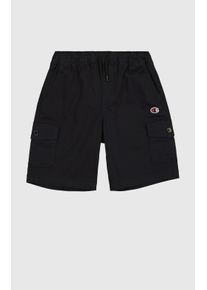 Champion Kinder Shorts, schwarz, sportlich, Gr. M, Obermaterial: 98% Baumwolle, 2% Elasthan, Hosen, für Kinder