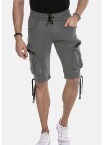 Cipo & Baxx CIPO & BAXX Herren Jeansbermudas "Bermuda & Short", grau, Basic, Gr. S, unifarben, 70% Baumwolle;30% Polyester, Jeans, aus Baumwollmix
