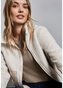 Street One Damen T-Shirt, beige, casual, Gr. 42, unifarben, Jersey, Obermaterial: 50% Baumwolle, 50% Modal, Shirts
