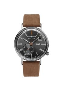 Zeppelin Damen Quarzuhr "LZ 120 Rome", braun, Armbanduhren, Armbanduhr, Damen, dezentrale Sekunde, Lederarmband, Made in Germany
