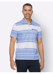 CLASSIC Herren Poloshirt "Poloshirt", blau, Gr. 60, gemustert, mehrfarbig, 100% Baumwolle, Shirts