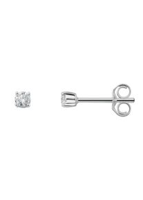 ONE ELEMENT Damen Paar Ohrhänger "0.15 ct Diamant Brillant Ohrringe Ohrstecker aus 585 Weißgold", Damen, 0.15 ct, Weißgold 585-Diamanten, silber,