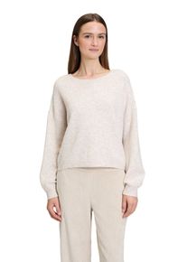 Cartoon Damen Strickpullover "Cartoon Basic-Pullover mit Rundhalsausschnitt", beige, casual, Gr. 44, Obermaterial: 54% Polyacryl, 32% Polyester, 10%