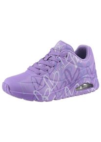 Skechers Damen Wedgesneaker "UNO-SPREAD THE LOVE", Gr. 38, bunt, Lederimitat, kontrastfarbene Details, sportlich, Schuhe, Freizeitschuh, Halbschuh,