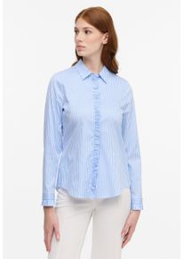 Eterna Damen Hemdbluse "FITTED", blau, klassisch, Gr. 40, 69% cotton, 4% Elasthan, 27% Polyamid, Blusen