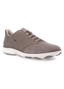 Geox Herren Slip-On Sneaker, Gr. 39, grau, Veloursleder, Textil, sportlich, Schuhe, Slipper, Freizeitschuh mit Gummizug