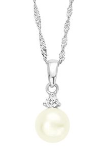 Amor Damen Kette mit Anhänger "2012671", Silber 925 (Sterlingsilber)-Perlen, L: 42cm, silber, Silber 925 (Sterlingsilber), Perlen, Halsketten, mit