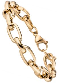 Jobo Armband "Statement", Edelstahl, gold, Edelstahl, Armbänder, Edelstahl goldfarben 22 cm