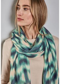 Street One Damen Halstuch, grün, casual, bedruckt, Stoff, 100% Modal, Modetücher, mit grafischem Muster