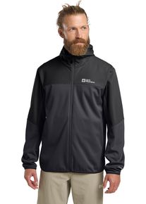 Jack Wolfskin Herren Funktionsjacke "FELDBERG HOODY M", grau, Gr. S, Oberstoff: 100% POLYESTER ; Kontrastmaterial 1: 100% POLYESTER ; Futter 1:00%