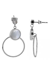 Adelia´s ADELIA ́S Damen Paar Ohrhänger "Neuheit 2025 - Damen Ohrstecker aus Edelstahl und Strass", Damen, Edelstahl, silber, Edelstahl, Ohrringe