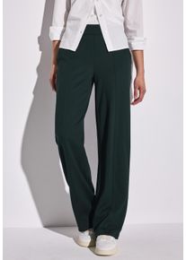 Street One Damen Stoffhose, grün, casual, Gr. 46, Web, Obermaterial: 73% Viskose, 24% Nylon, 3% Elasthan, Hosen, mit seitliche Taschen