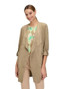 Betty Barclay Damen Jackenblazer "Betty Barclay Blazer-Jacke ohne Verschluss", braun, modisch, Gr. 48, Obermaterial: 92% Polyester, 8% Elasthan.,