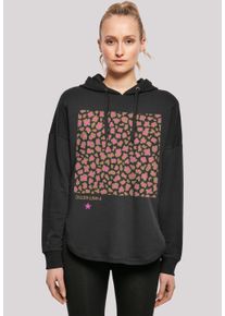F4NT4STIC Damen Kapuzenpullover "Leo Pink", schwarz, casual, Gr. M, Obermaterial: 100% Baumwolle, Pullover, Print