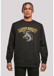F4NT4STIC Herren Sweatshirt "Harry Potter Hufflepuff Sport Emblem", schwarz, casual, Gr. XS, Obermaterial: 50% Baumwolle, 50% Polyester, Sweatshirts,