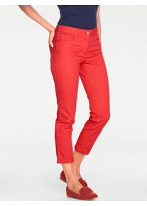 Heine Damen Röhrenjeans, rot, Gr. 40, unifarben, 97% Baumwolle, 3% Elasthan, Miedereinsatz:15% Elasthan, 85% Polyamid, Jeans