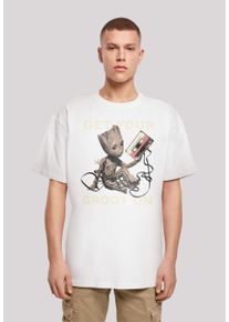 F4NT4STIC Herren T-Shirt "Marvel Guardians of the Galaxy Get your Groot On", weiß, casual, Gr. XS, Obermaterial: 100% Baumwolle, Shirts, Print