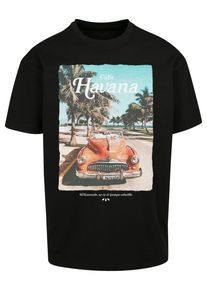 MisterTee Herren T-Shirt "MisterTee Unisex Havana Vibe Oversize Tee", schwarz, casual, Gr. XXL, unifarben, 100% Baumwolle, Shirts