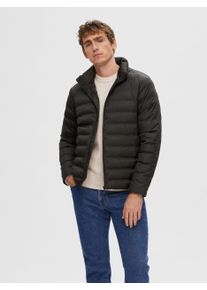 Selected Homme Herren Steppjacke "SLHBARRY QUILTED JACKET NOOS", schwarz, modisch, Gr. M, unifarben, Web, Obermaterial: 100% Polyester, Jacken