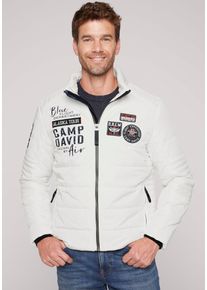CAMP DAVID Herren Outdoorjacke, grau, casual, Gr. XXXL, bedruckt, Obermaterial: 100% Polyester, Jacken, mit Windbreaker-Bündchen im Ärmel
