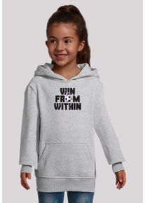 F4NT4STIC Mädchen Kapuzenpullover "Win From Within Soccer Splash Lilac", grau, casual, Gr. 134, Obermaterial: 65% Baumwolle, 35% Polyester, Pullover,