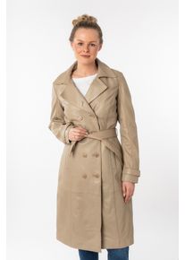Mauritius Damen Ledermantel "GWTaruh OT", beige, modisch, Gr. XXXL, unifarben, Obermaterial: 100% Schafsleder. Futter: 100% Baumwolle. Ärmelfutter: