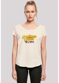 F4NT4STIC Damen T-Shirt "Stranger Things Comic Heads Netflix TV Series", weiß, casual, Gr. XL, Obermaterial: 100% Baumwolle, Shirts, Premium Qualität