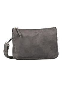 Tom Tailor Damen Umhängetasche "Lorella", grau, Polyurethan, Taschen, aus weichem Suede-Imitat mit fein genarbtem Lederimitat besetzt