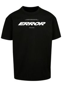 Herren T-Shirt "Upscale by Mister Tee Error Wording Oversize Tee", schwarz, casual, Gr. L, UPSCALE BY MISTER TEE, bedruckt, 100% Baumwolle, Shirts