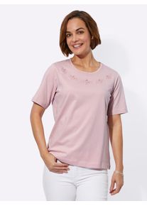 Classic Basics Damen Rundhalsshirt "Shirt", rosa, Gr. 38, unifarben, 100% Baumwolle, Shirts