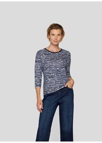 Rabe Damen Print-Shirt "T-Shirt", blau, feminin, Gr. 38, gemustert, 93%Viskose 7%Elastan, Shirts