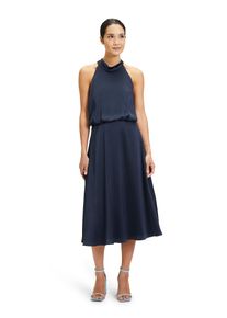 Vera Mont Damen Cocktailkleid "Vera Mont Cocktailkleid mit Stehkragen", blau, festlich, Gr. 40, Satin, Obermaterial: 98% Polyester, 2% Elasthan.