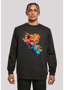 F4NT4STIC Herren Kapuzenpullover "Basketball Sport Player CREW", schwarz, casual, Gr. XXL, Obermaterial: 50% Baumwolle, 50% Polyester, Pullover, Print