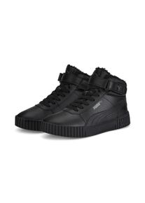 Puma Damen Winterboots "CARINA 2.0 MID WTR", Gr. 37, schwarz, Leder, sportlich, Schuhe, Sneakerboots, Winterschuhe