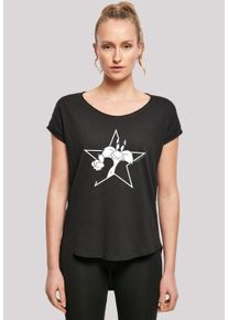 F4NT4STIC Damen T-Shirt "Looney Tunes Sylvester Cartoon Stern", schwarz, casual, Gr. S, Obermaterial: 100% Baumwolle, Shirts, Damen,Premium