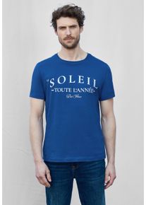 Street One MEN Herren T-Shirttwilight blau, casual, Gr. XXL, unifarben, Web, 100% Baumwolle, Shirts, aus reiner Baumwolle
