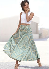 Lascana Damen Hosenrock, bunt, modisch, Gr. 36, bedruckt, Web, Obermaterial: 100% Polyester, Röcke, aus glatter Ware, Culotte, extraweites Bein