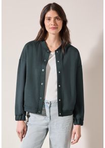 Cecil Damen Blousonslate khaki, casual, Gr. S, unifarben, Stoff, 46% Modal, 46% Polyester, 8% Elasthan, Jacken, bestehend aus einem Materialmix