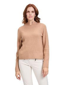 Betty Barclay Damen Strickpullover "Betty Barclay Strickpullover mit Struktur", beige, modisch, Gr. 44, Strick, Obermaterial: 50% Viskose, 27%