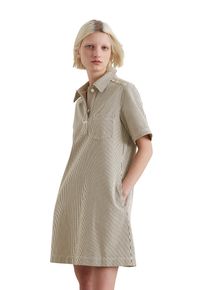 Marc O'Polo Damen Jeanskleid "aus gestreiftem Organic Cotton", weiß, Gr. S, MARC O'POLO DENIM, gestreift, Obermaterial: 100% Baumwolle; Futter: 100% Nicht