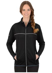 TRIGEMA Damen Trainingsjacke "TRIGEMA Praktische Sportjacke aus Microfaser", schwarz, sportlich, Gr. XL, 92% Polyester, 8% Elastan, Jacken