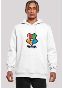 F4NT4STIC Herren Kapuzenpullover "Harry Potter Hogwarts Junior Crest", weiß, casual, Gr. XXXL, Obermaterial: 65% Baumwolle, 35% Polyester, Pullover,